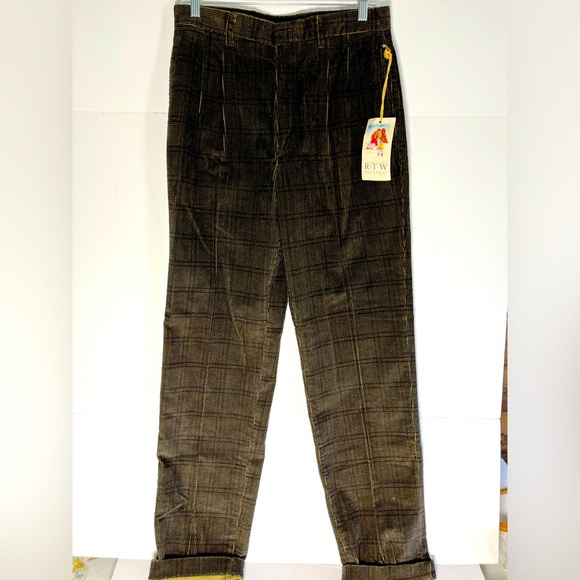 NOS Spiegel Vtg Men Pants Ready To Wind Down Corduroy Style Straight Leg Sz 32L - Picture 1 of 11